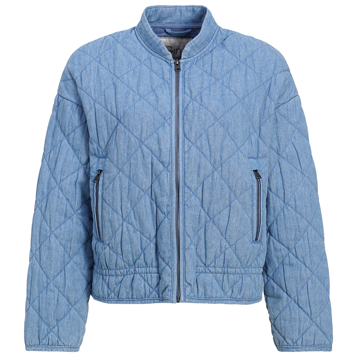 Damen Steppjacke in Denim-Optik