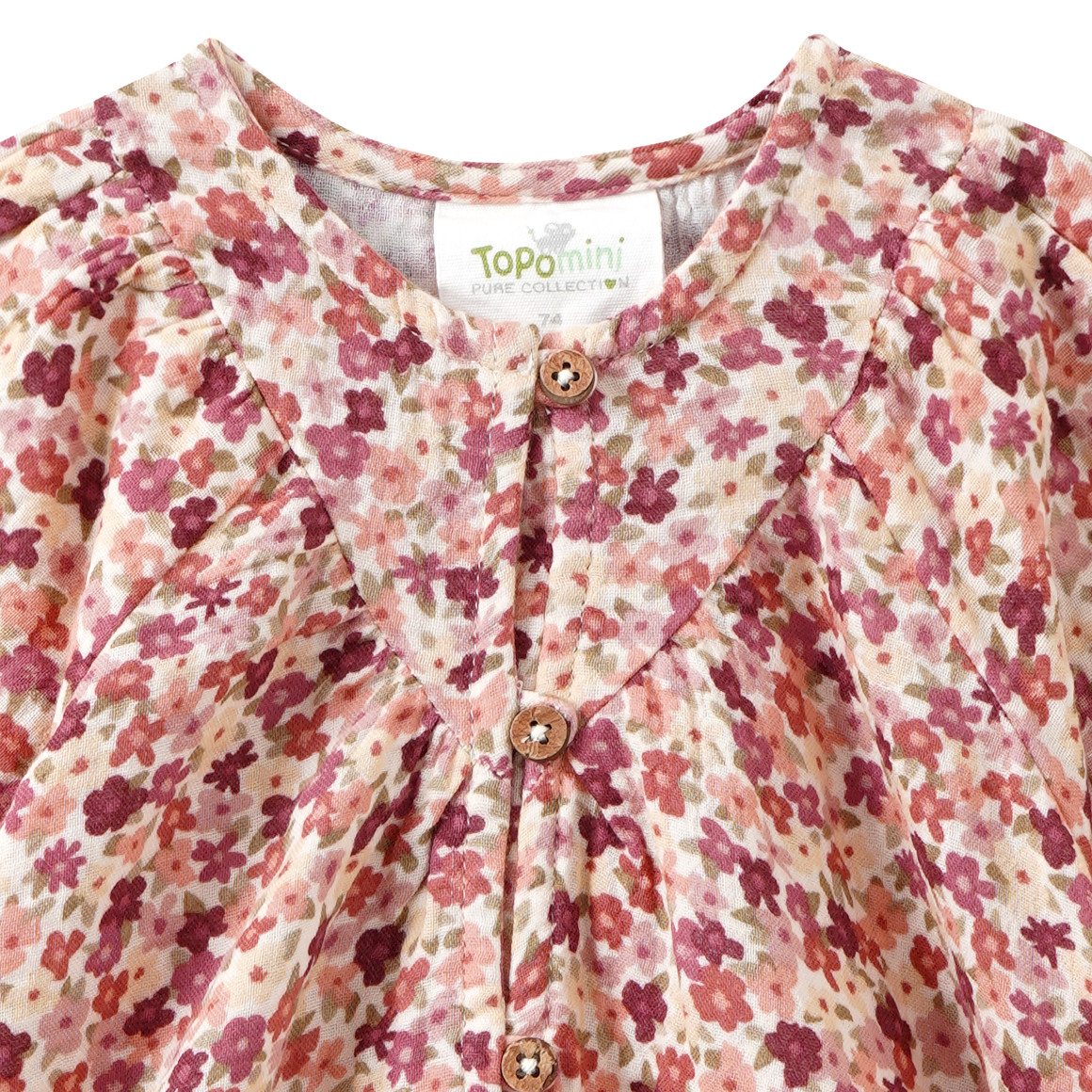 Baby Musselinbluse mit Blümchen