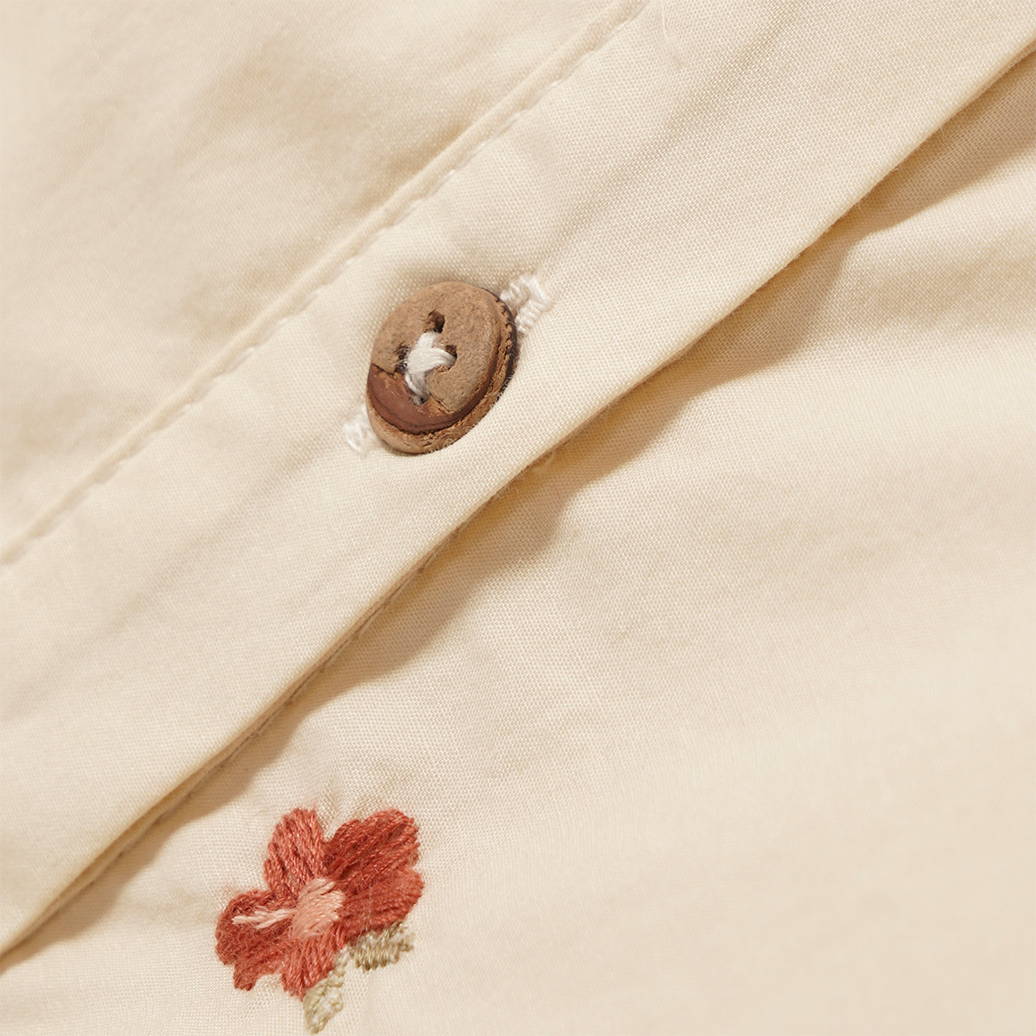 Baby Bluse mit Blumen-Stickerei