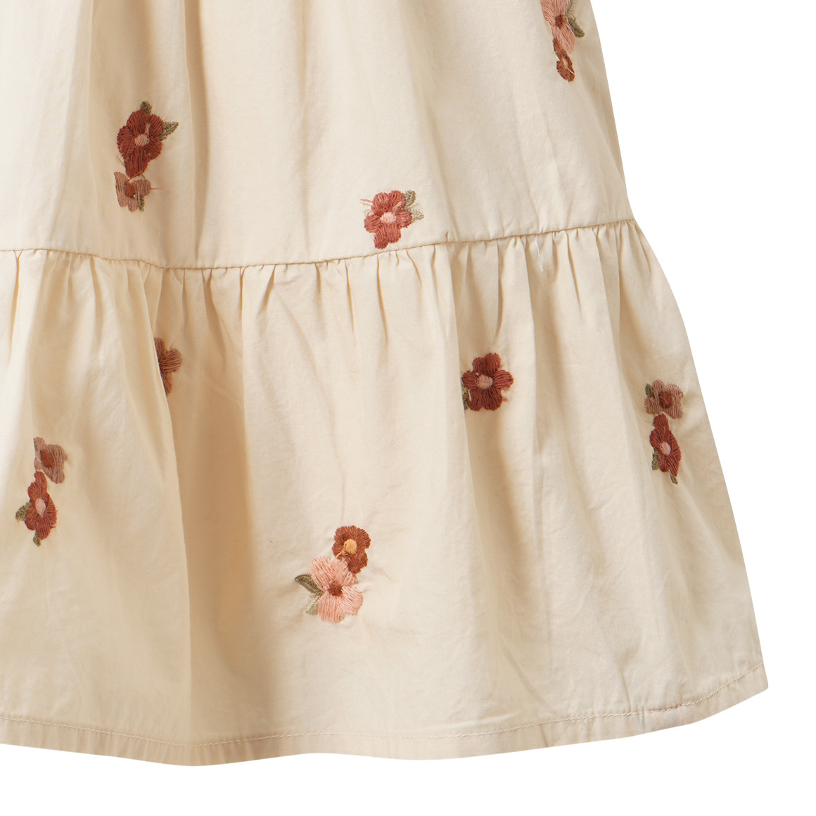 Babyjurk met bloemenstiksels