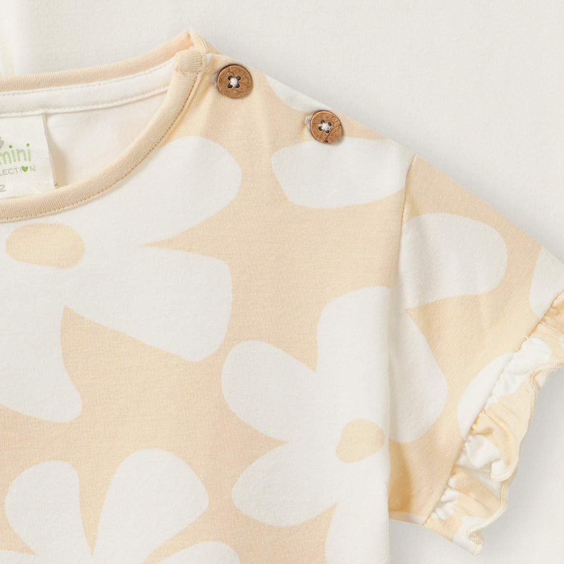 2 Baby T-Shirts mit Rüschenärmeln