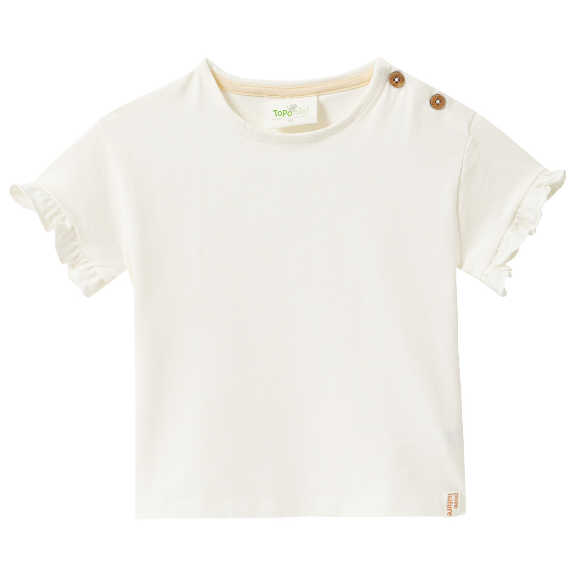 2 Baby T-Shirts mit Rüschenärmeln