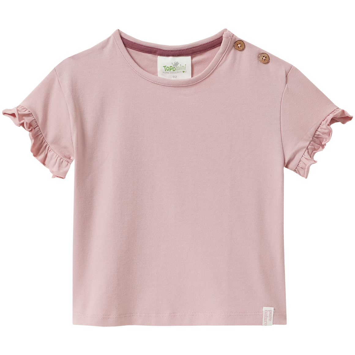 2 Baby T-Shirts mit Rüschenärmeln