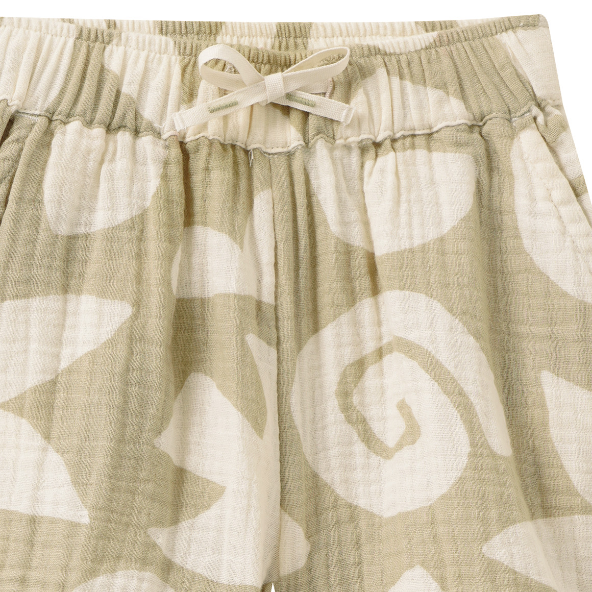Baby Musselinshorts mit Allover-Muster