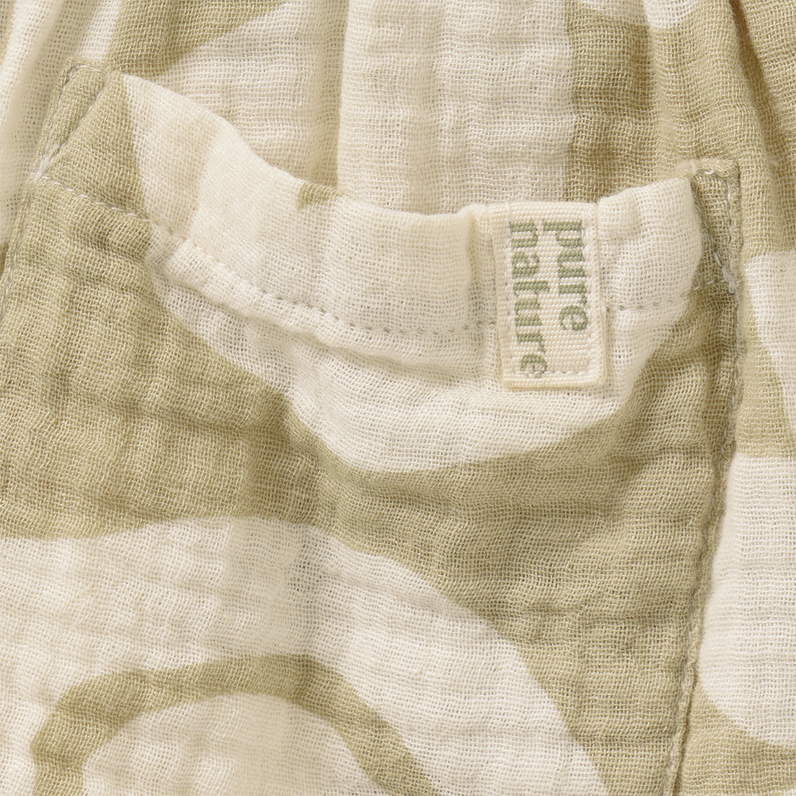 Baby Musselinshorts mit Allover-Muster