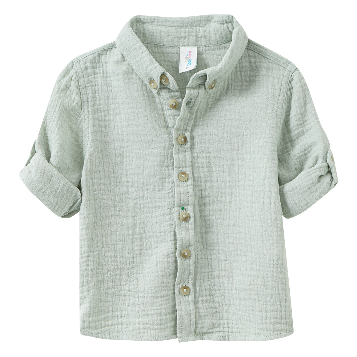 Baby Musselin-Hemd aus Bio-Baumwolle
