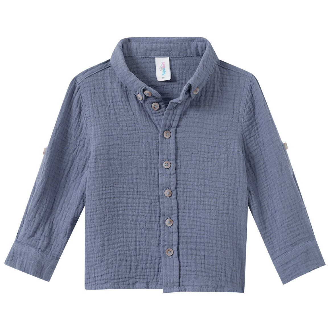 Baby Musselin-Hemd aus Bio-Baumwolle