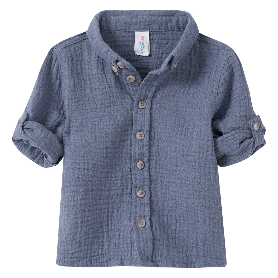 Baby Musselin-Hemd aus Bio-Baumwolle