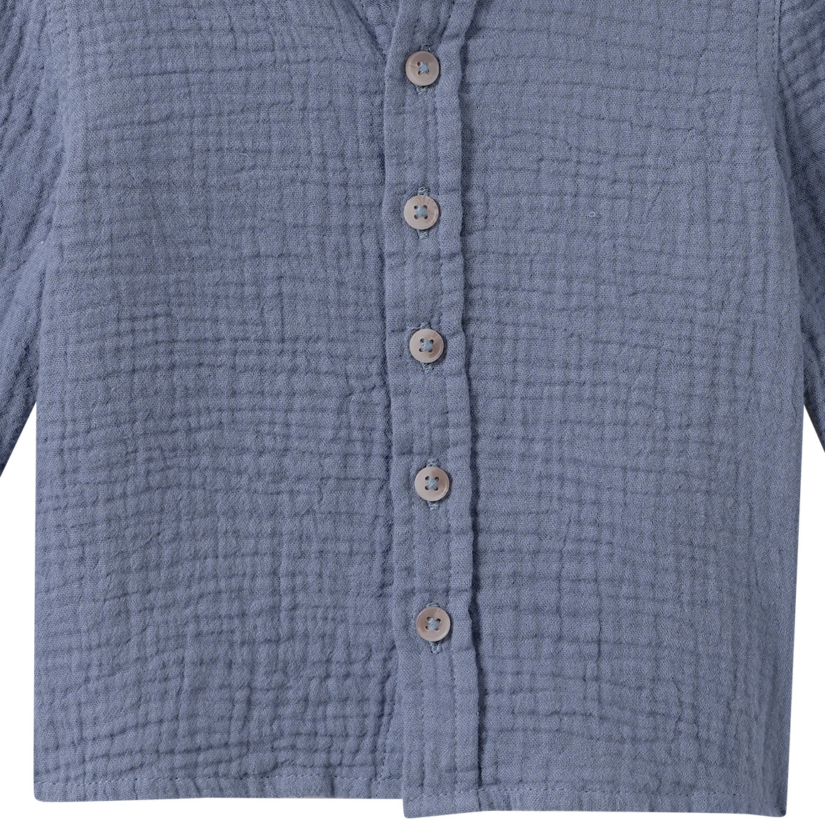 Baby Musselin-Hemd aus Bio-Baumwolle