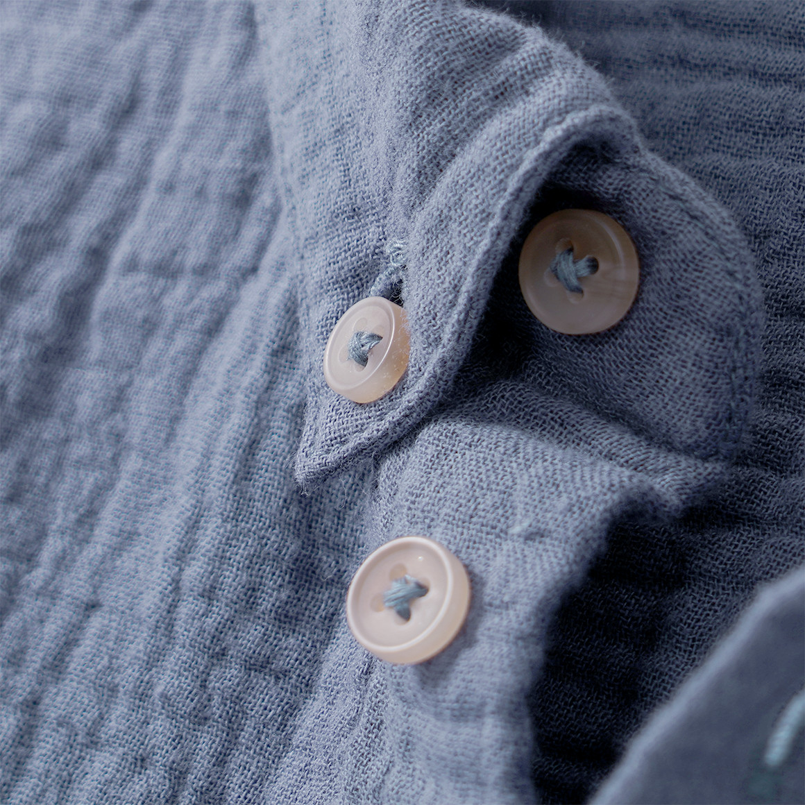 Baby Musselin-Hemd aus Bio-Baumwolle