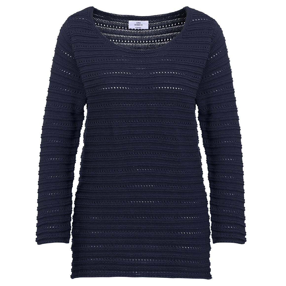 Damen Strickpullover mit Ajourmuster