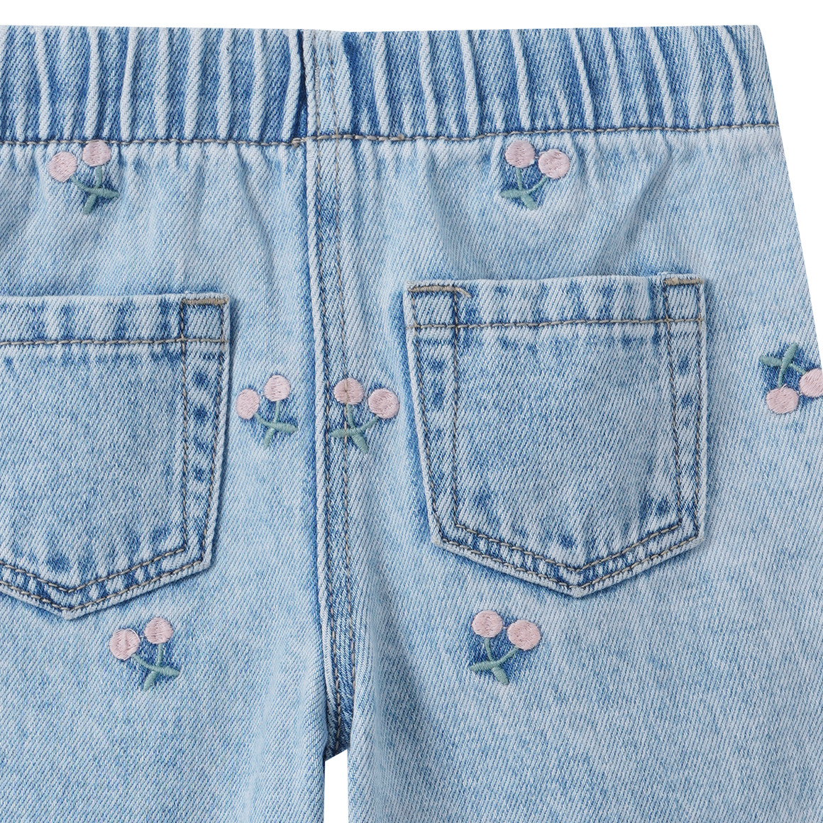Baby Jeans mit Stickerei