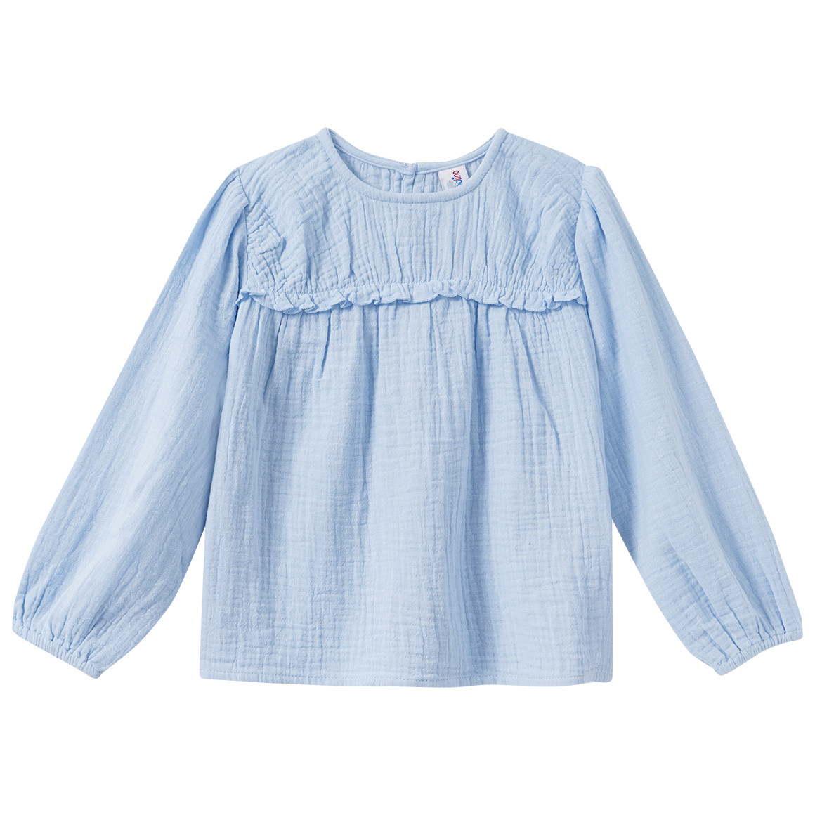 Mädchen Musselin-Bluse mit Rüschen