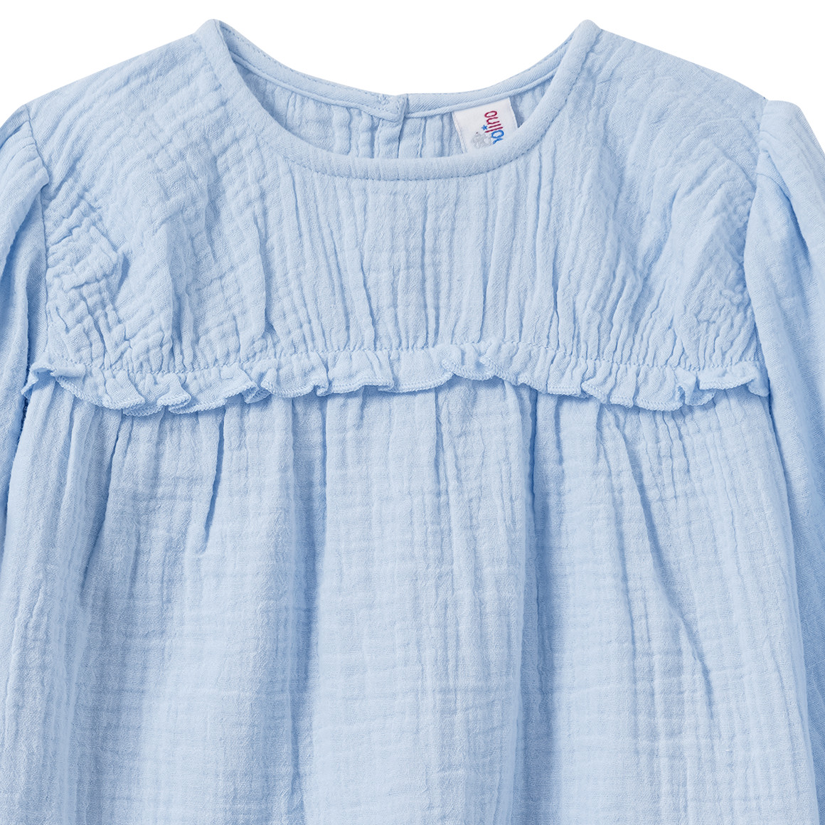 Mädchen Musselin-Bluse mit Rüschen