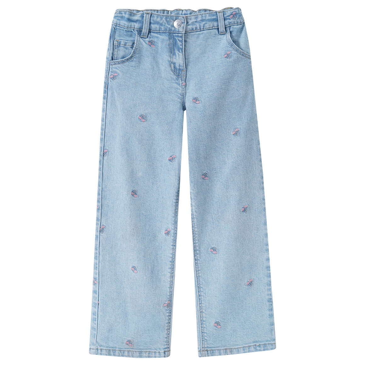 Mädchen Straight-Jeans mit Bio-Baumwolle