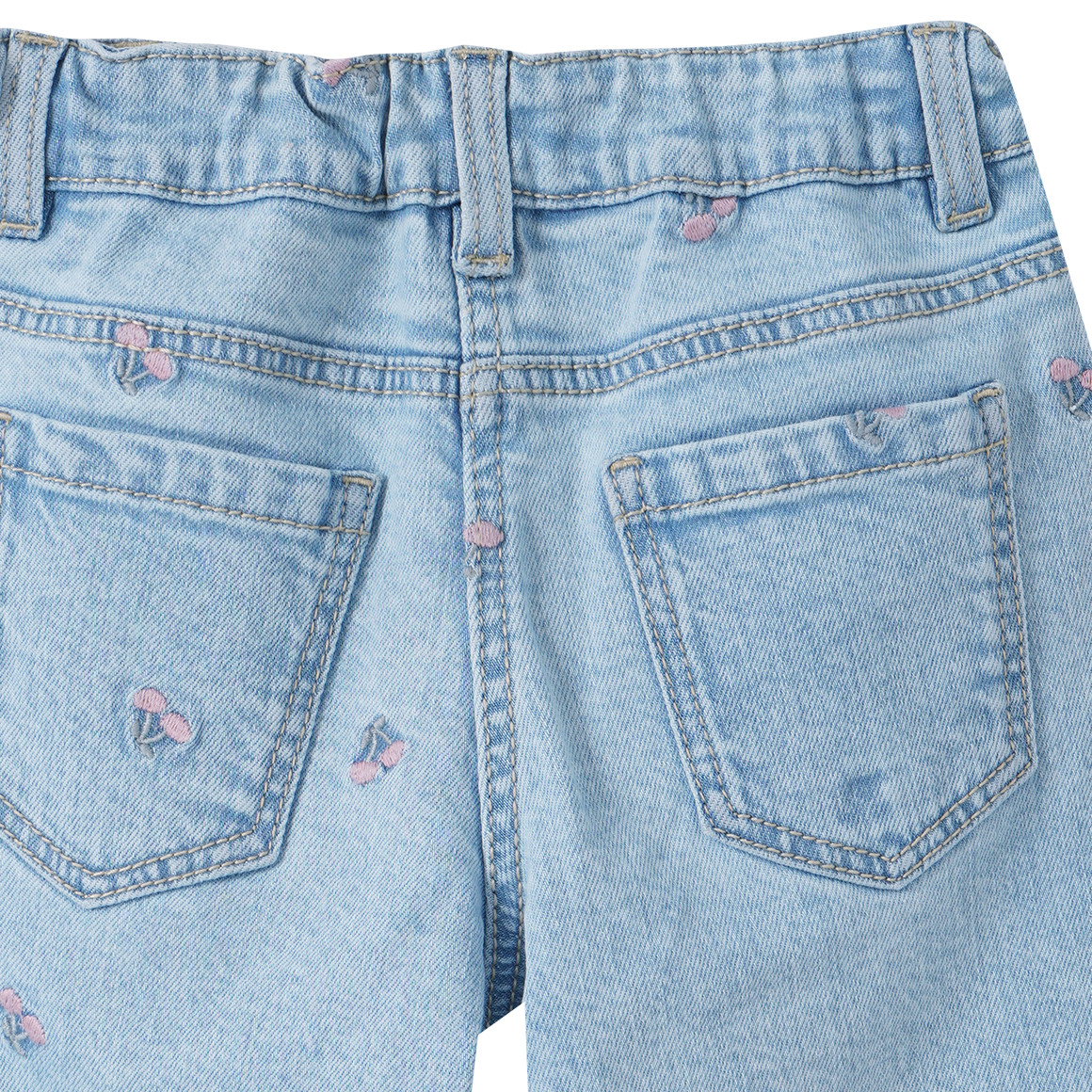 Mädchen Straight-Jeans mit Bio-Baumwolle