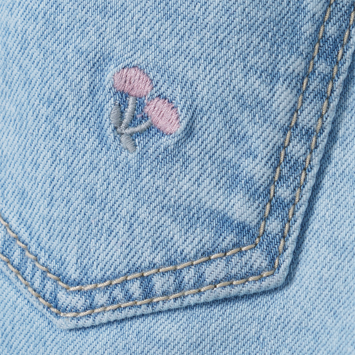 Mädchen Straight-Jeans mit Bio-Baumwolle