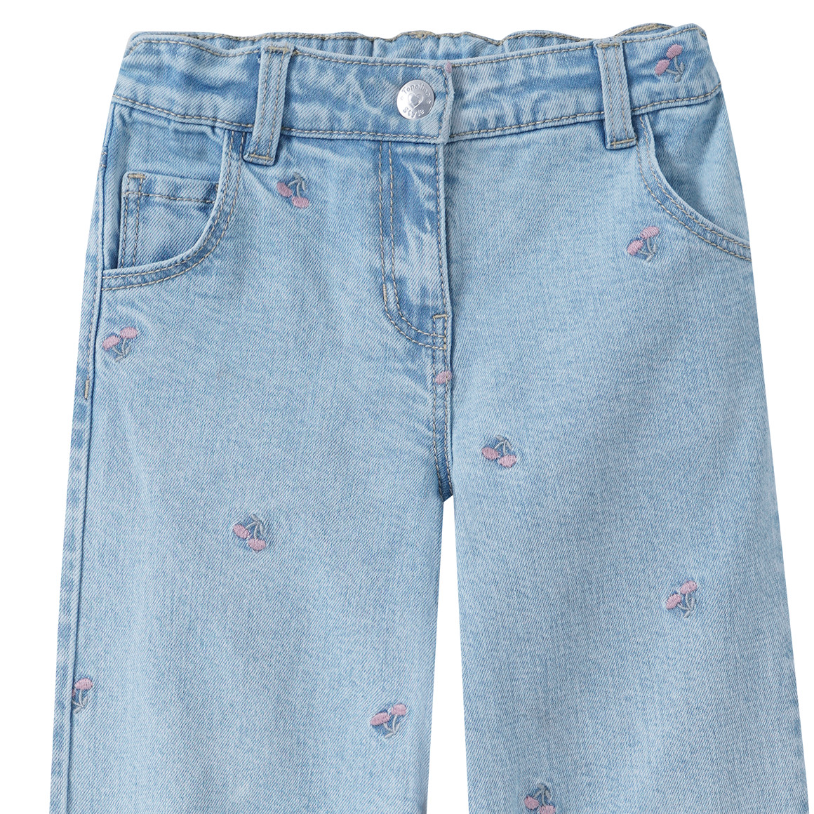 Mädchen Straight-Jeans mit Bio-Baumwolle