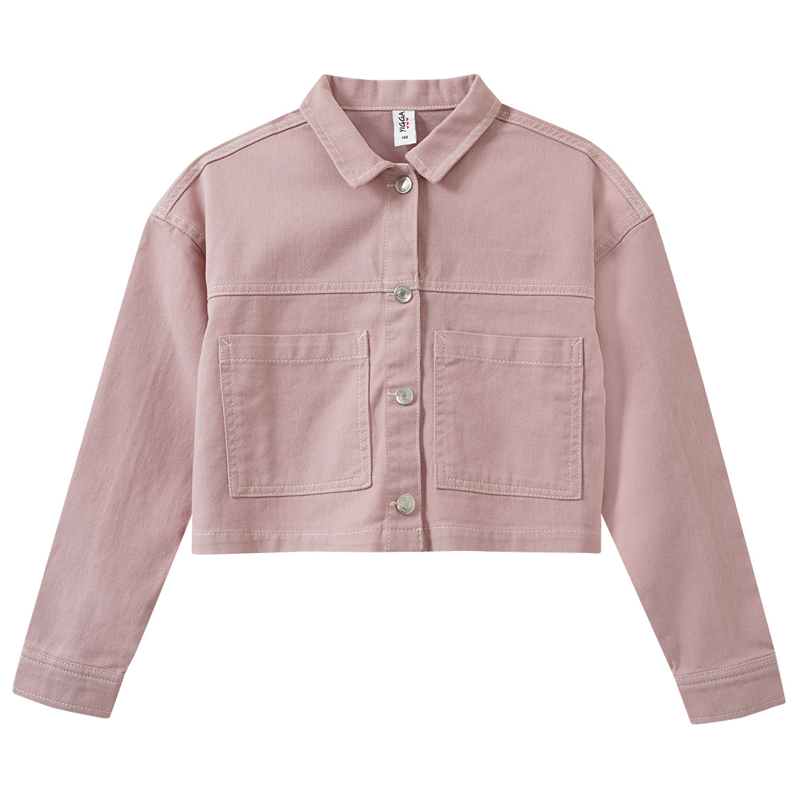 Mädchen Hemdjacke mit Druckknöpfen