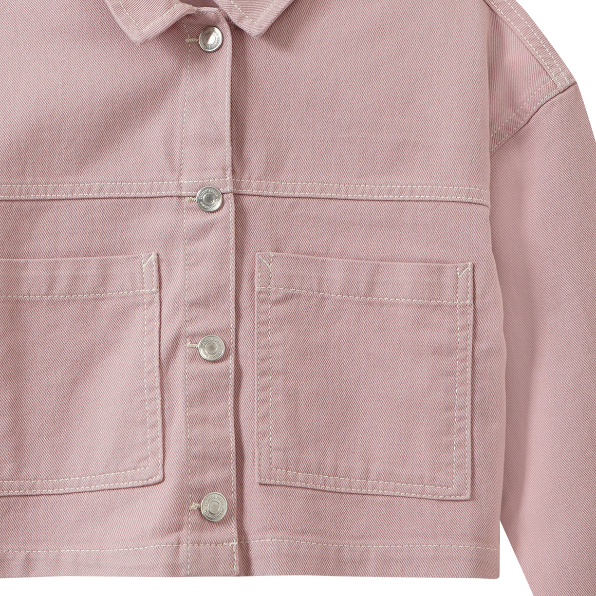 Mädchen Hemdjacke mit Druckknöpfen