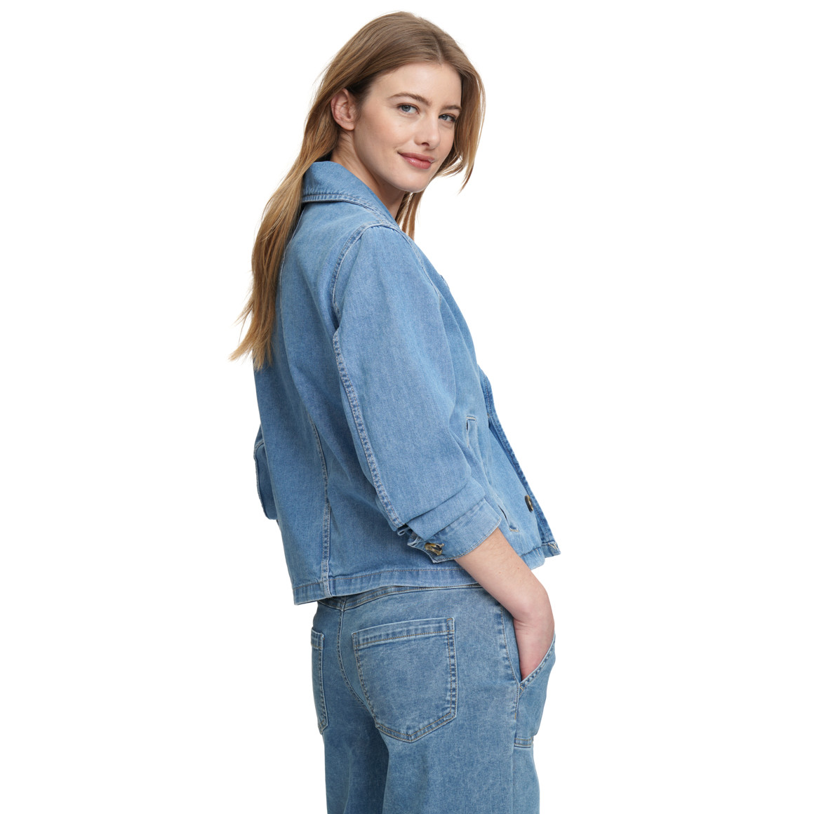 Damen Trenchjacke aus Denim