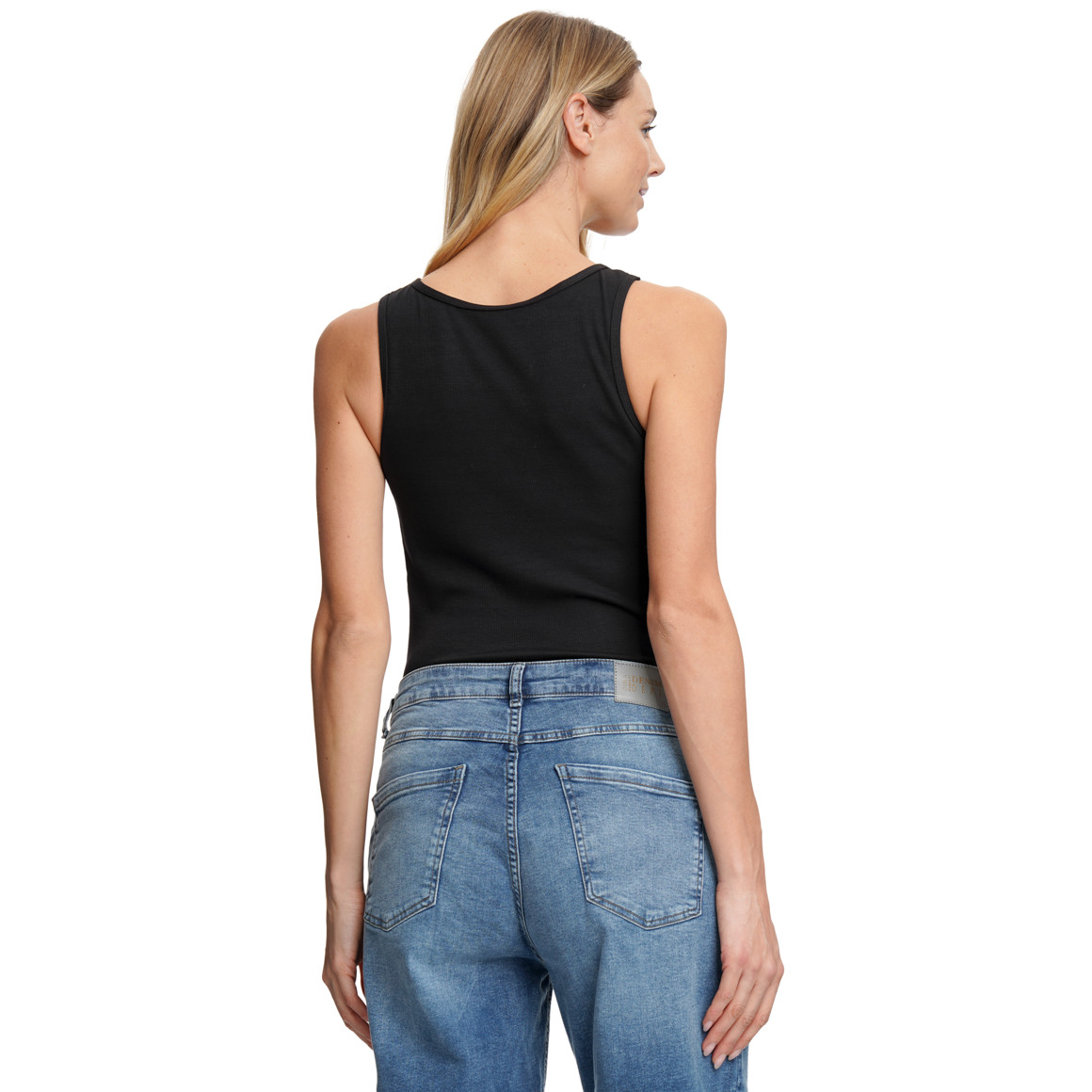 Damen Bustier-Top in Feinripp-Qualität