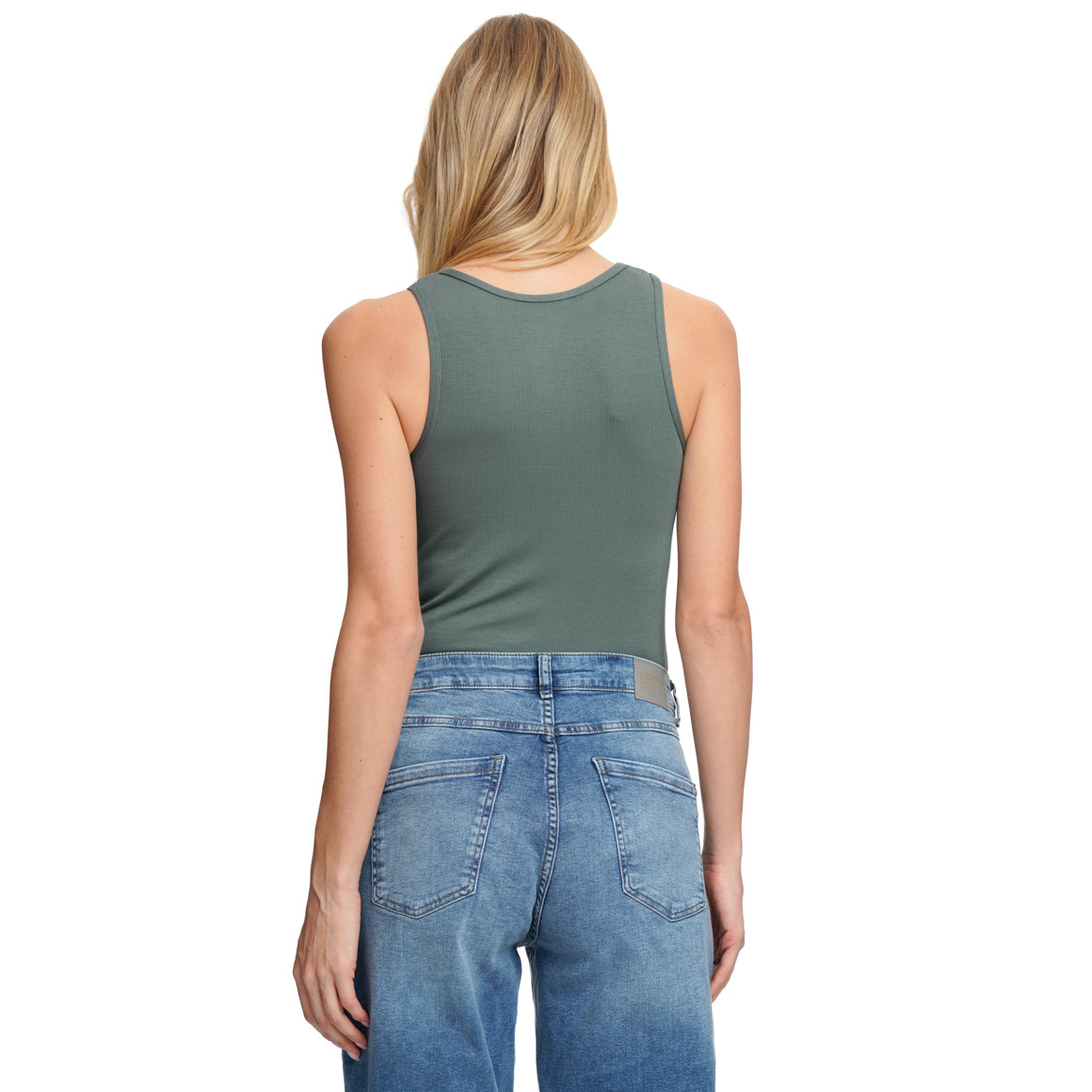 Damen Bustier-Top in Feinripp-Qualität