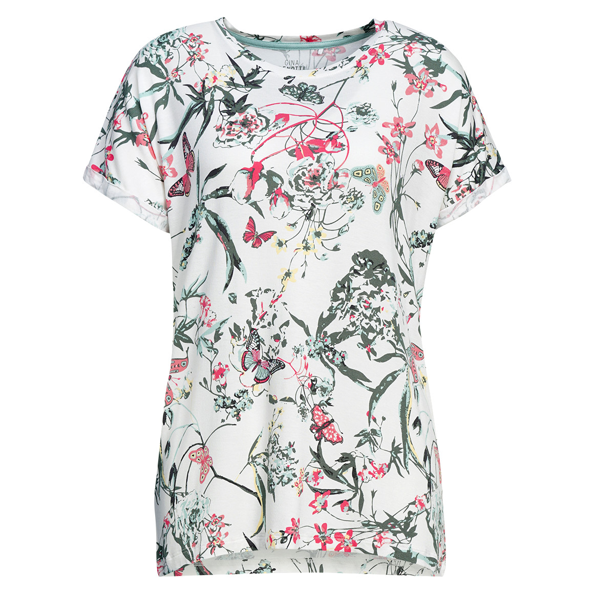 Damen Schlafshirt mit Allover-Print