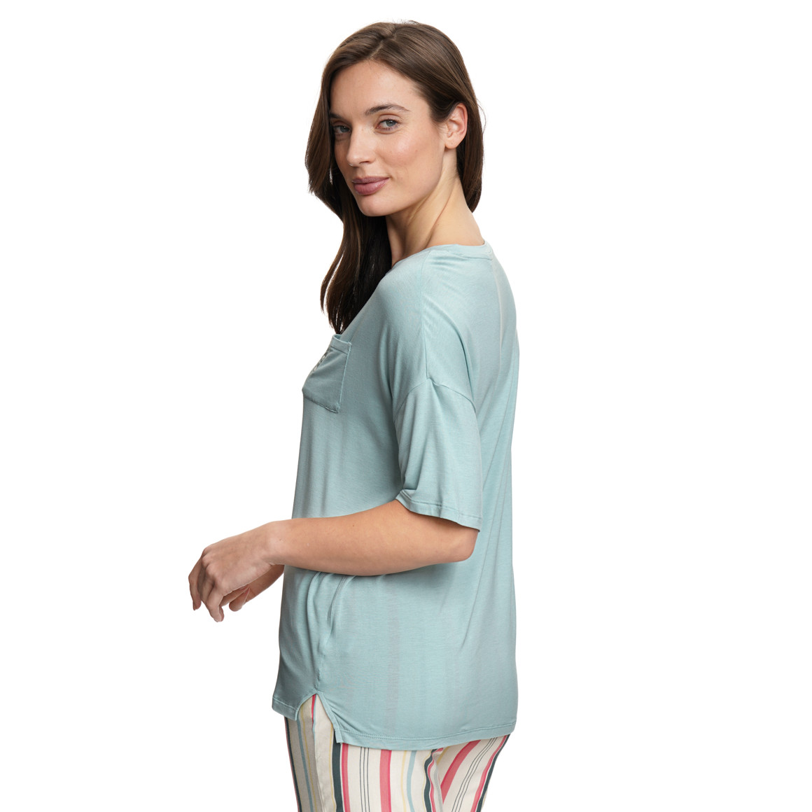 Damen Schlafshirt mit Brusttasche