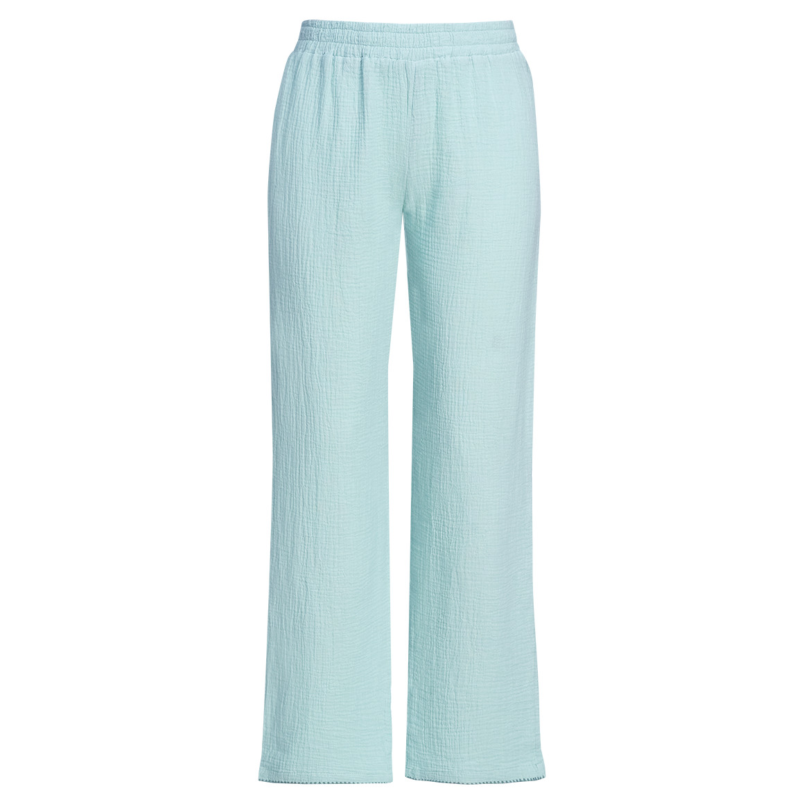 Damen Musselin-Schlafhose mit Elastikbund