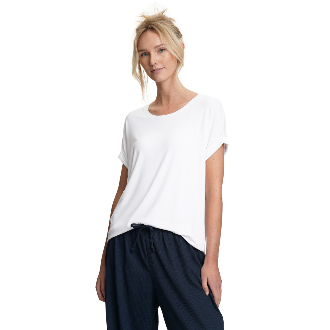 Damen T-Shirt mit fixierten Turn-ups