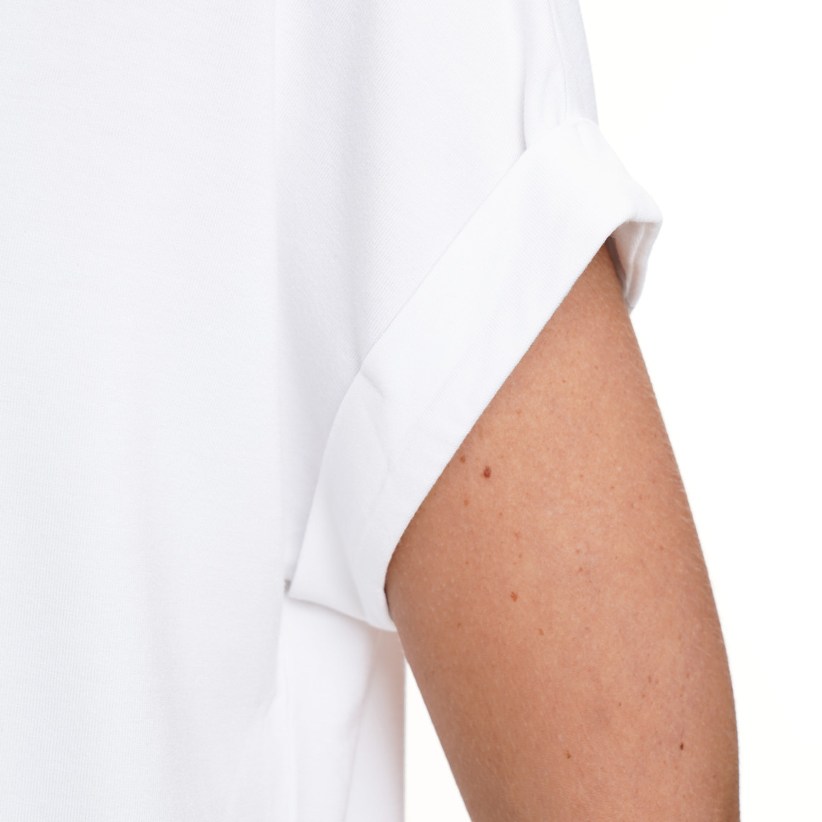 Damen T-Shirt mit fixierten Turn-ups