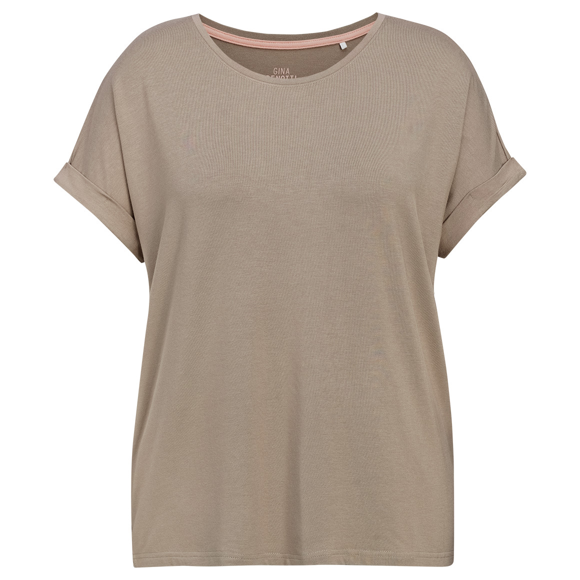 Damen T-Shirt mit fixierten Turn-ups