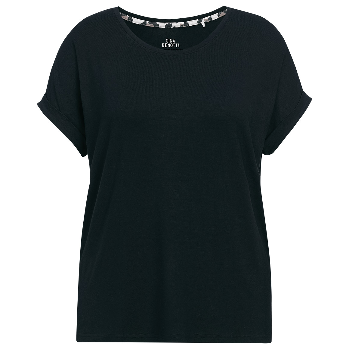 Damen T-Shirt mit fixierten Turn-ups
