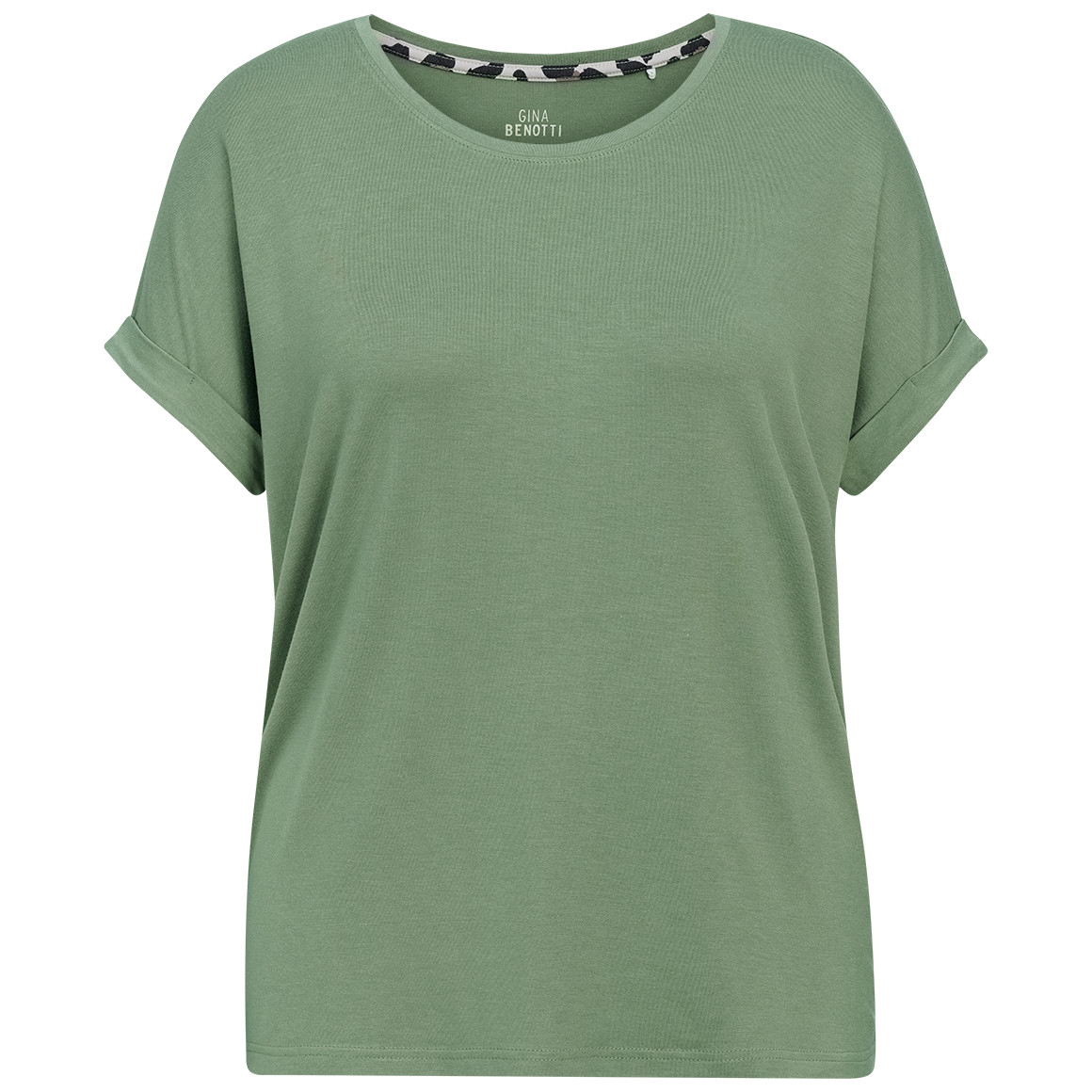 Damen T-Shirt mit fixierten Turn-ups
