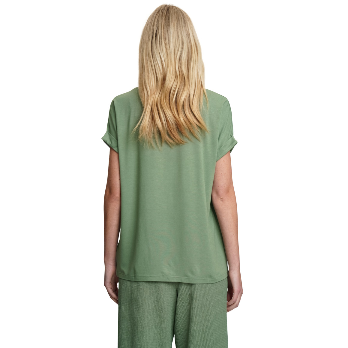 Damen T-Shirt mit fixierten Turn-ups