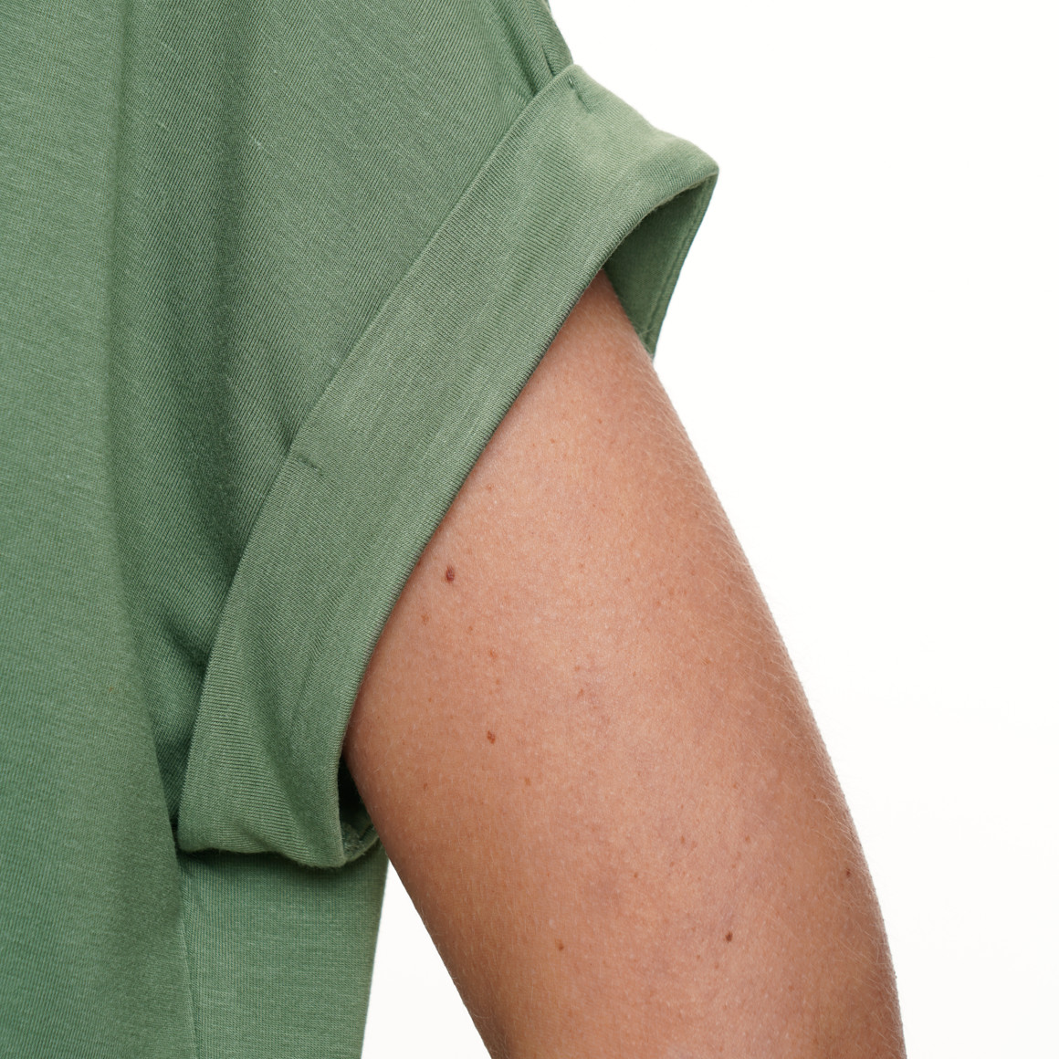 Damen T-Shirt mit fixierten Turn-ups