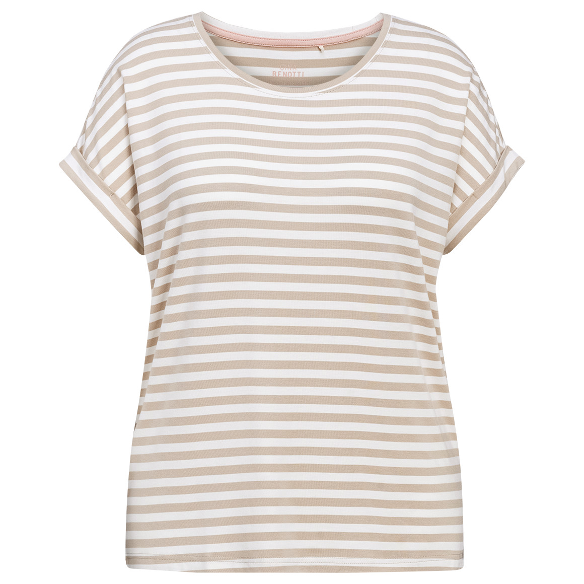 Damen T-Shirt mit fixierten Turn-ups