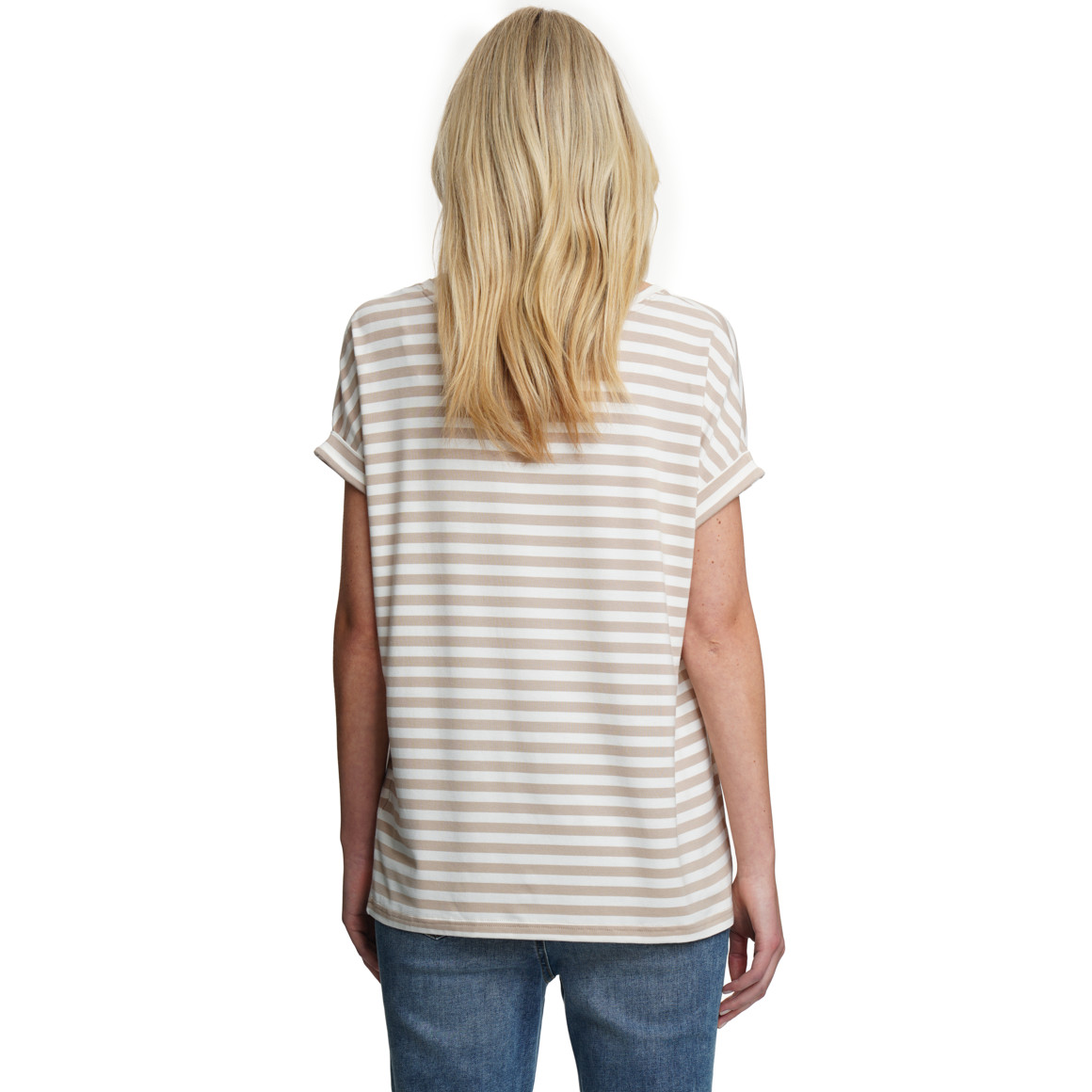 Damen T-Shirt mit fixierten Turn-ups