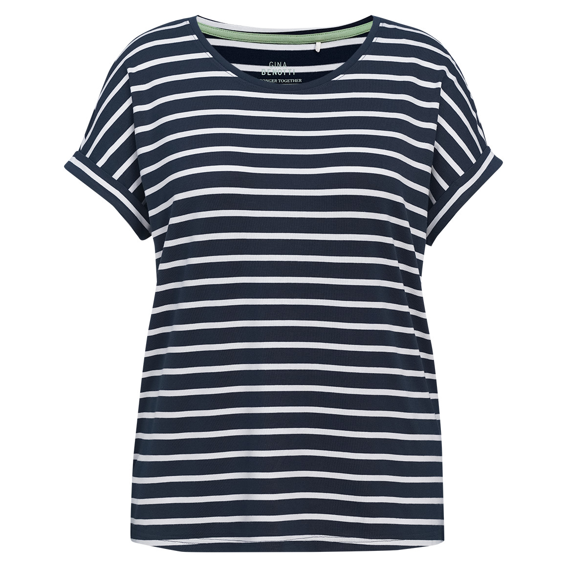 Damen T-Shirt mit fixierten Turn-ups