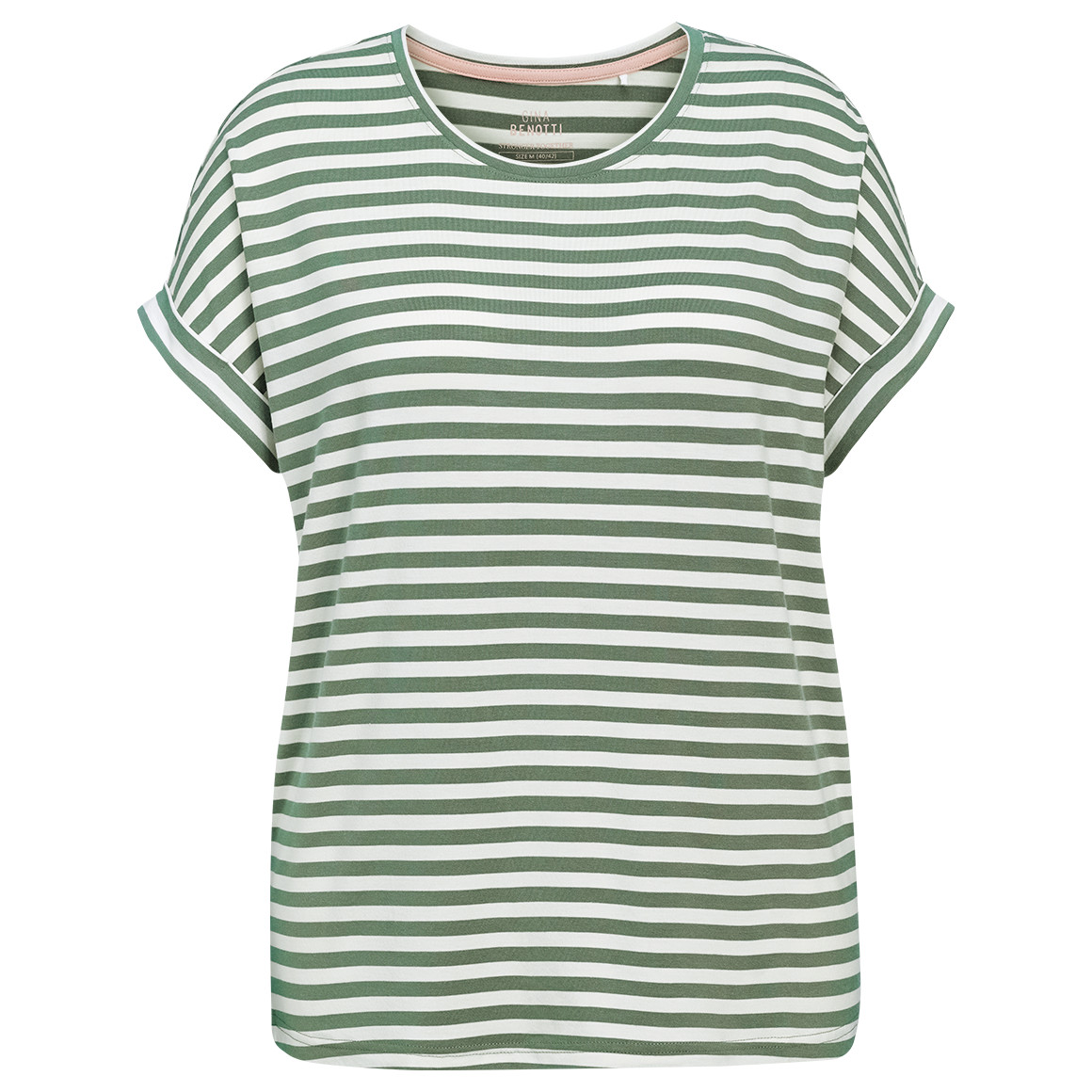 Damen T-Shirt mit fixierten Turn-ups