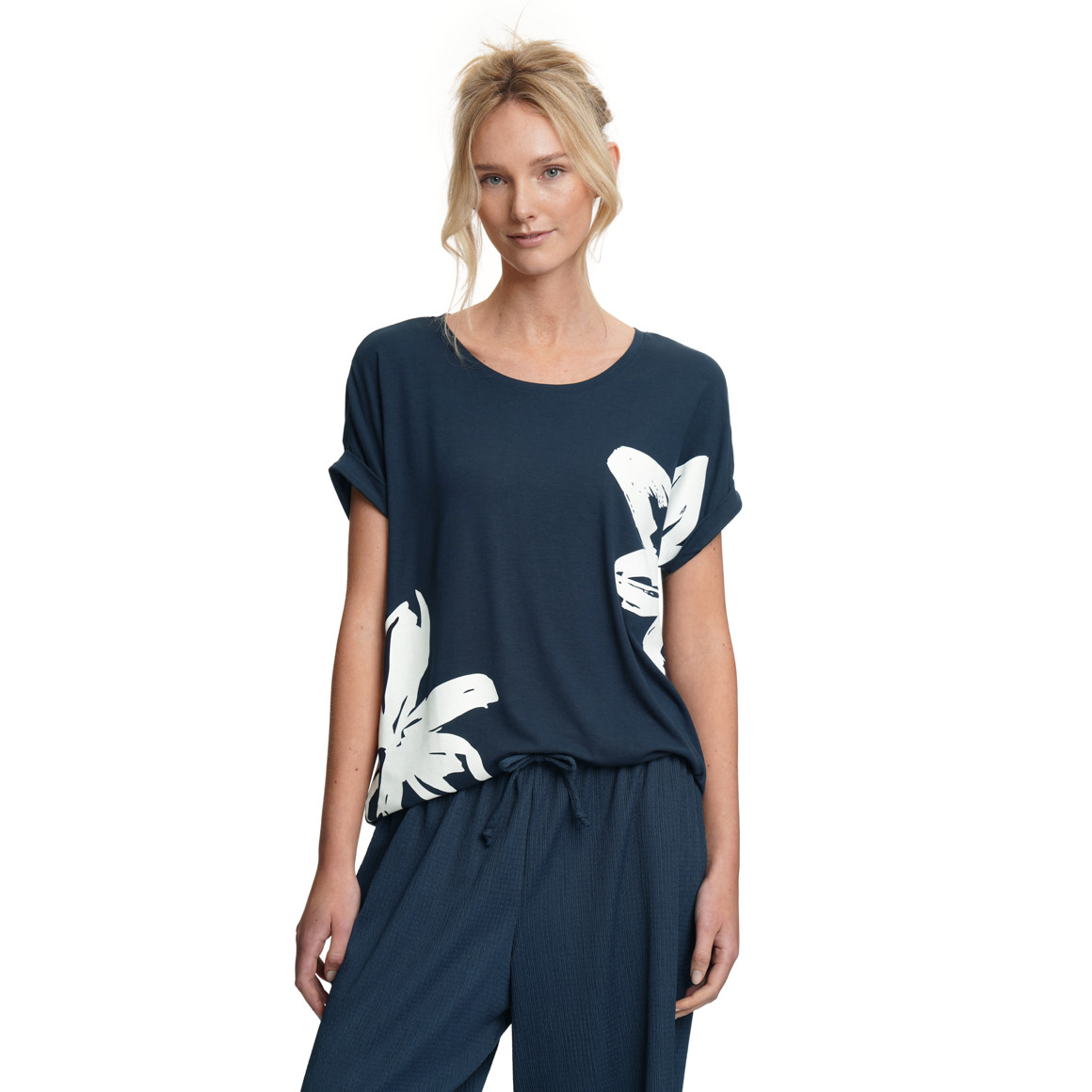 Dames T-shirt van viscose-mix