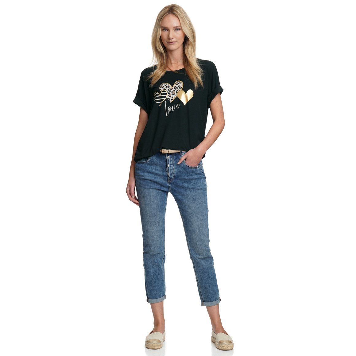 Dames T-shirt van viscose-mix