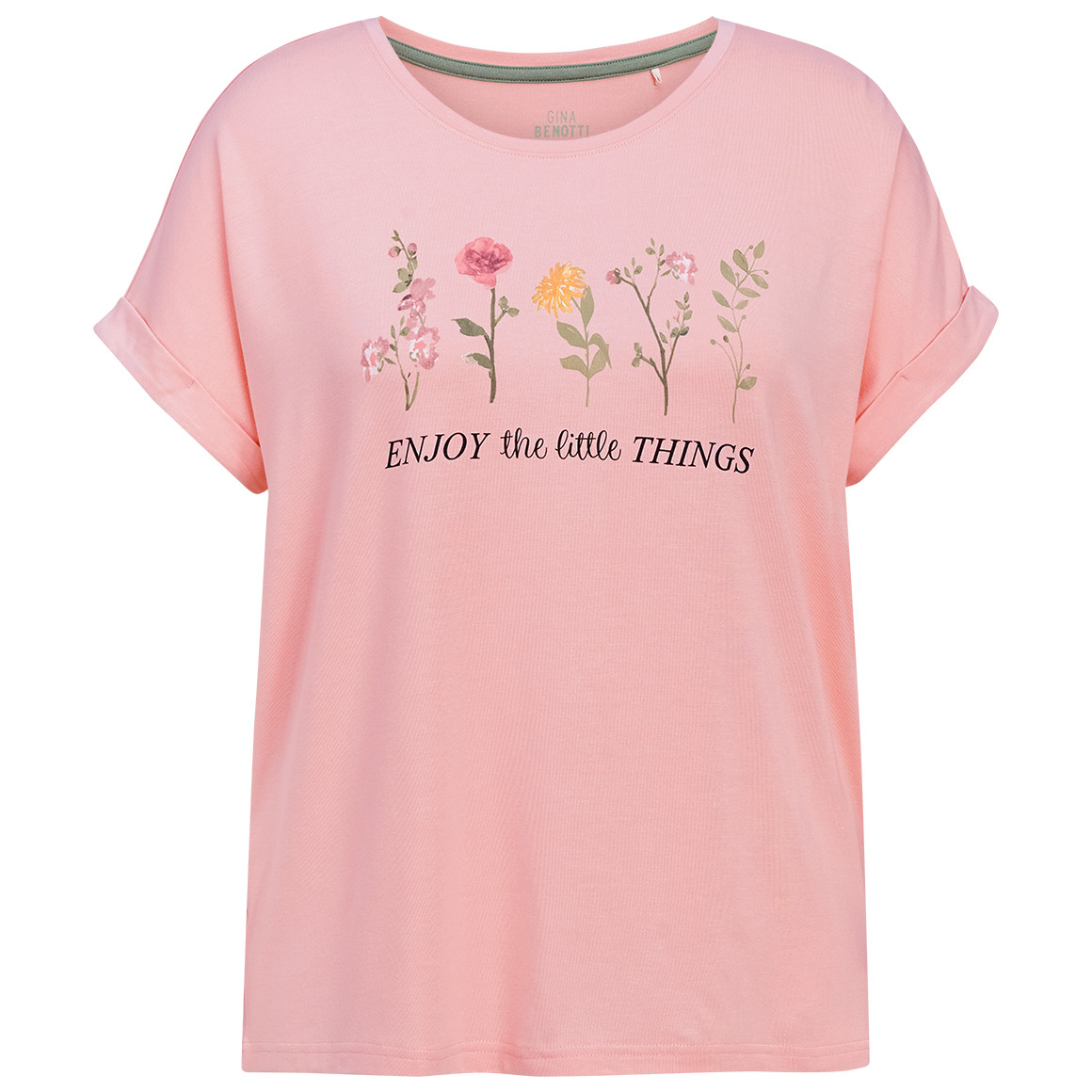 Damen T-Shirt mit überschnittenen Ärmeln