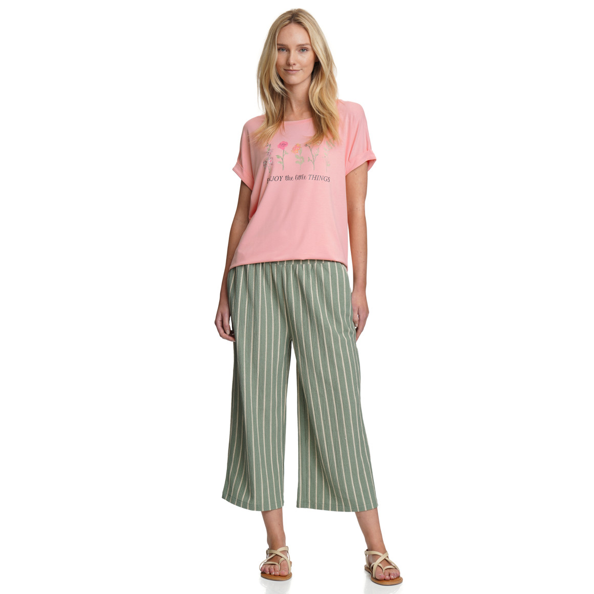 Damen T-Shirt mit überschnittenen Ärmeln