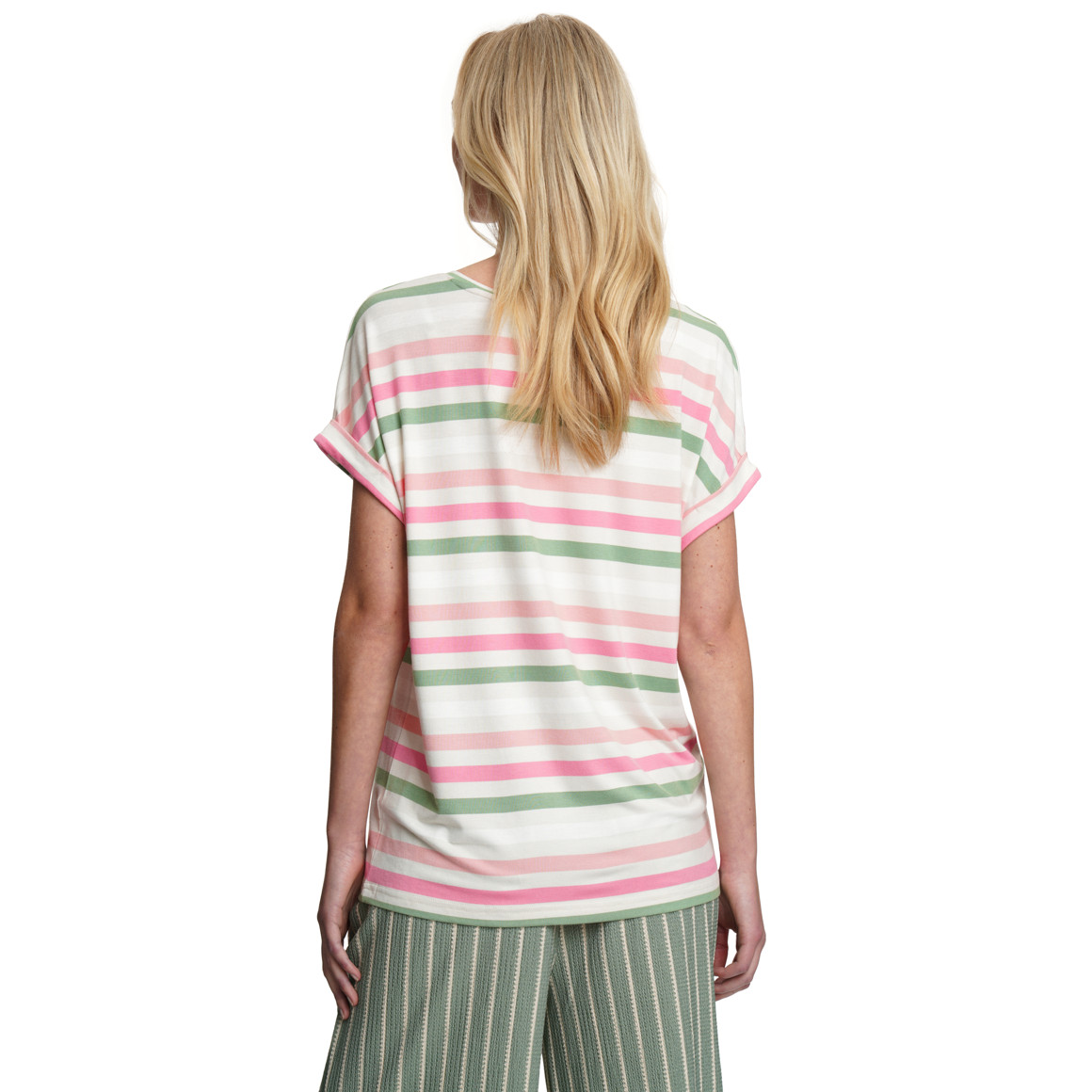 Damen T-Shirt mit überschnittenen Ärmeln