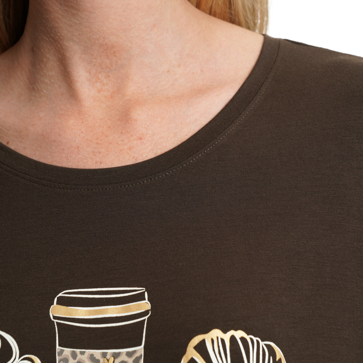 Damen T-Shirt aus Viskose-Mix