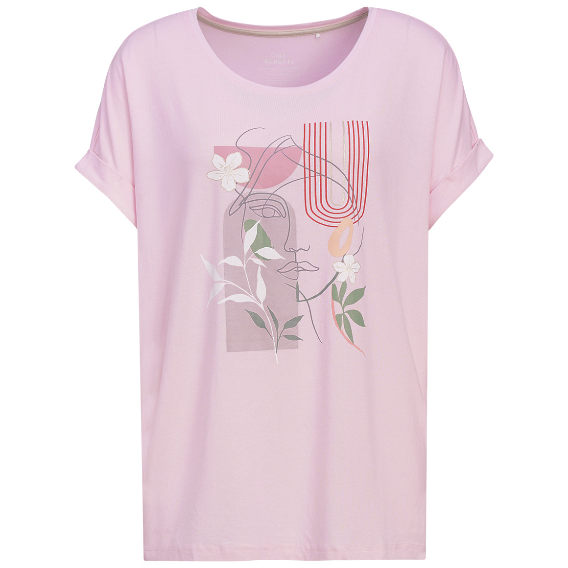 Damen T-Shirt aus Viskose-Mix