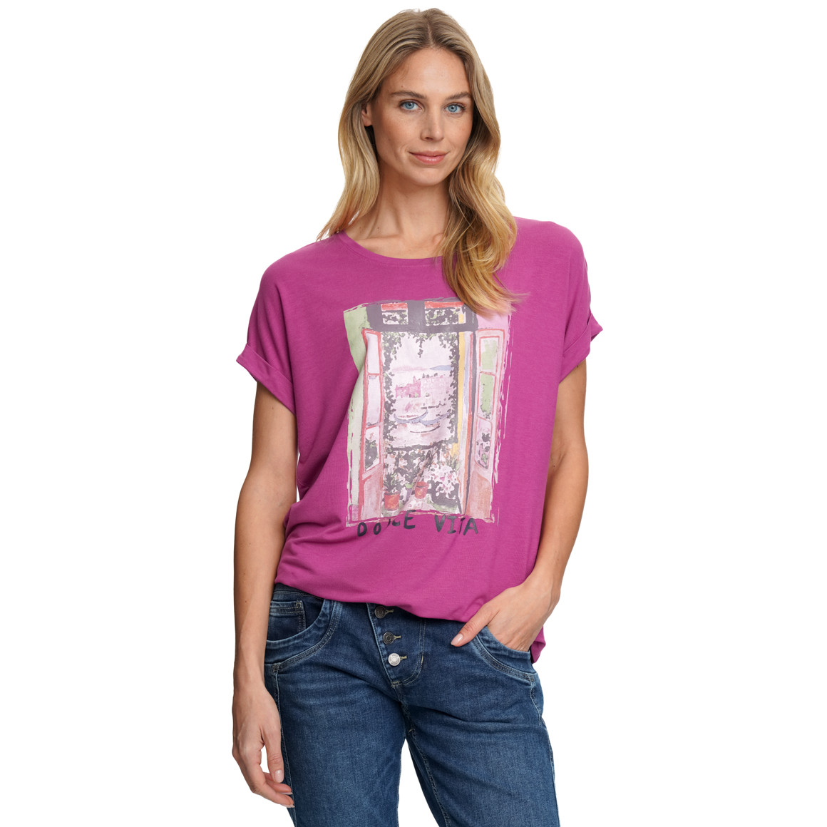 Damen T-Shirt aus einem Viskose-Mix