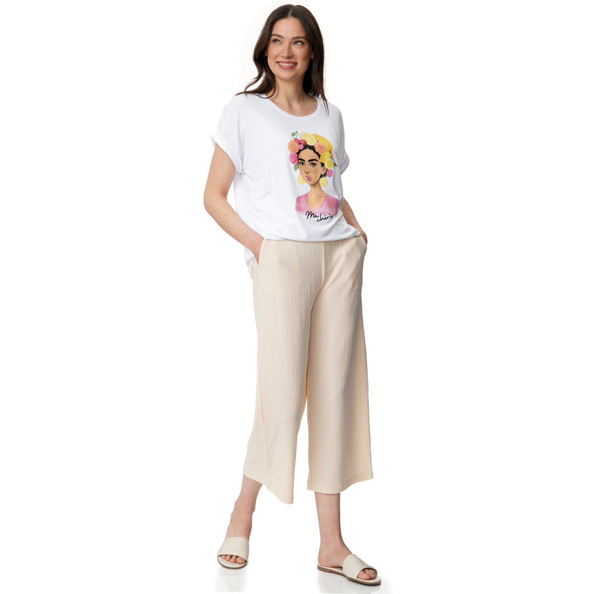 Damen T-Shirt aus Viskose-Mix
